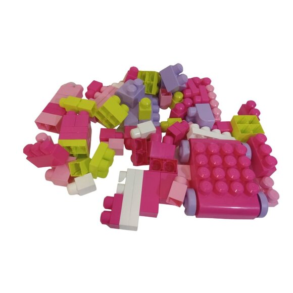 First Builders Mega Bloks 64 Pieces Big Building Bag Multicolor Ages 1-5 2012 - Picture 3 of 6